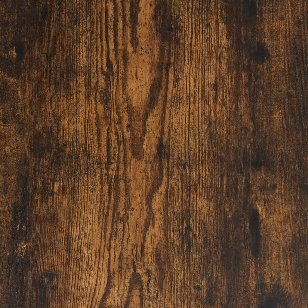 vidaXL Bookcase 4-Tier Smoked Oak 76x32x123 cm Engineered Wood