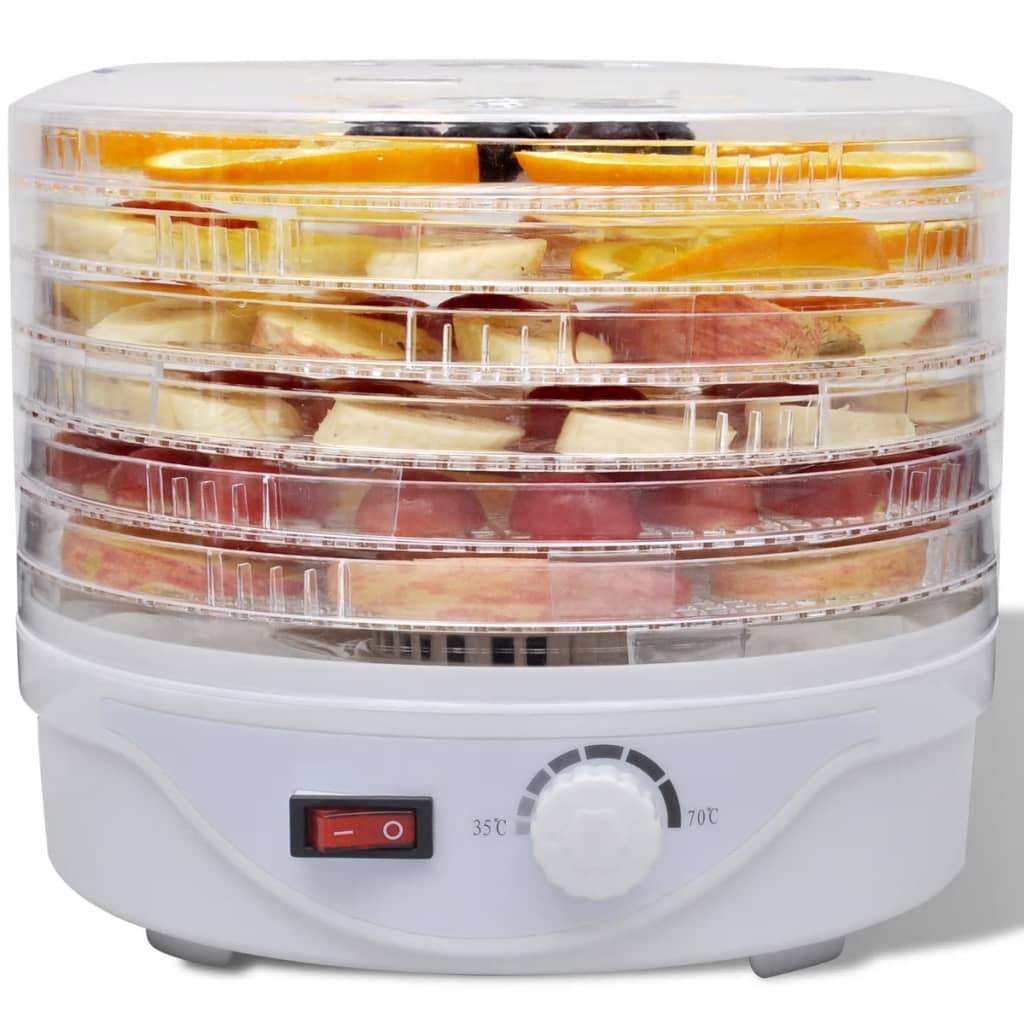 vidaXL Food Dehydrator with 6 Stackable Trays (Round)