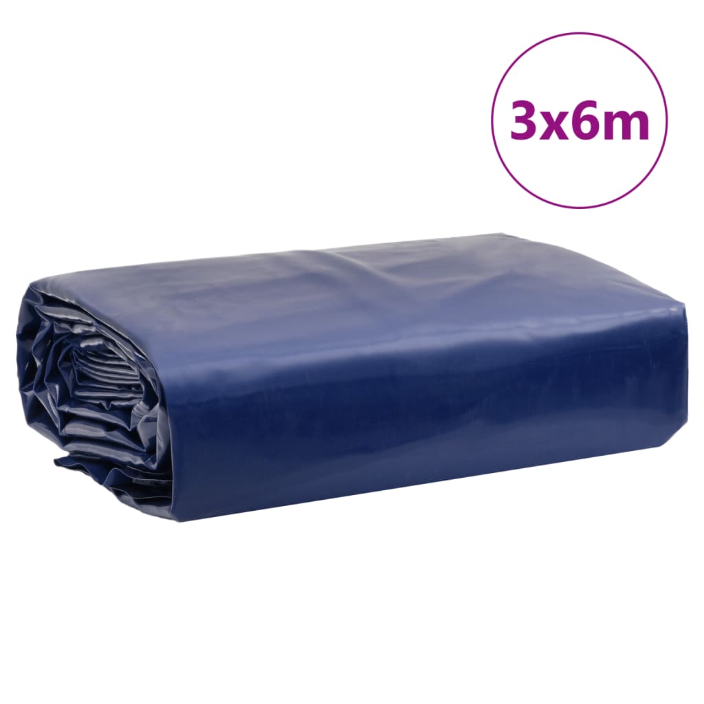 vidaXL Tarpaulin Blue 3x6 m 650 g/m²