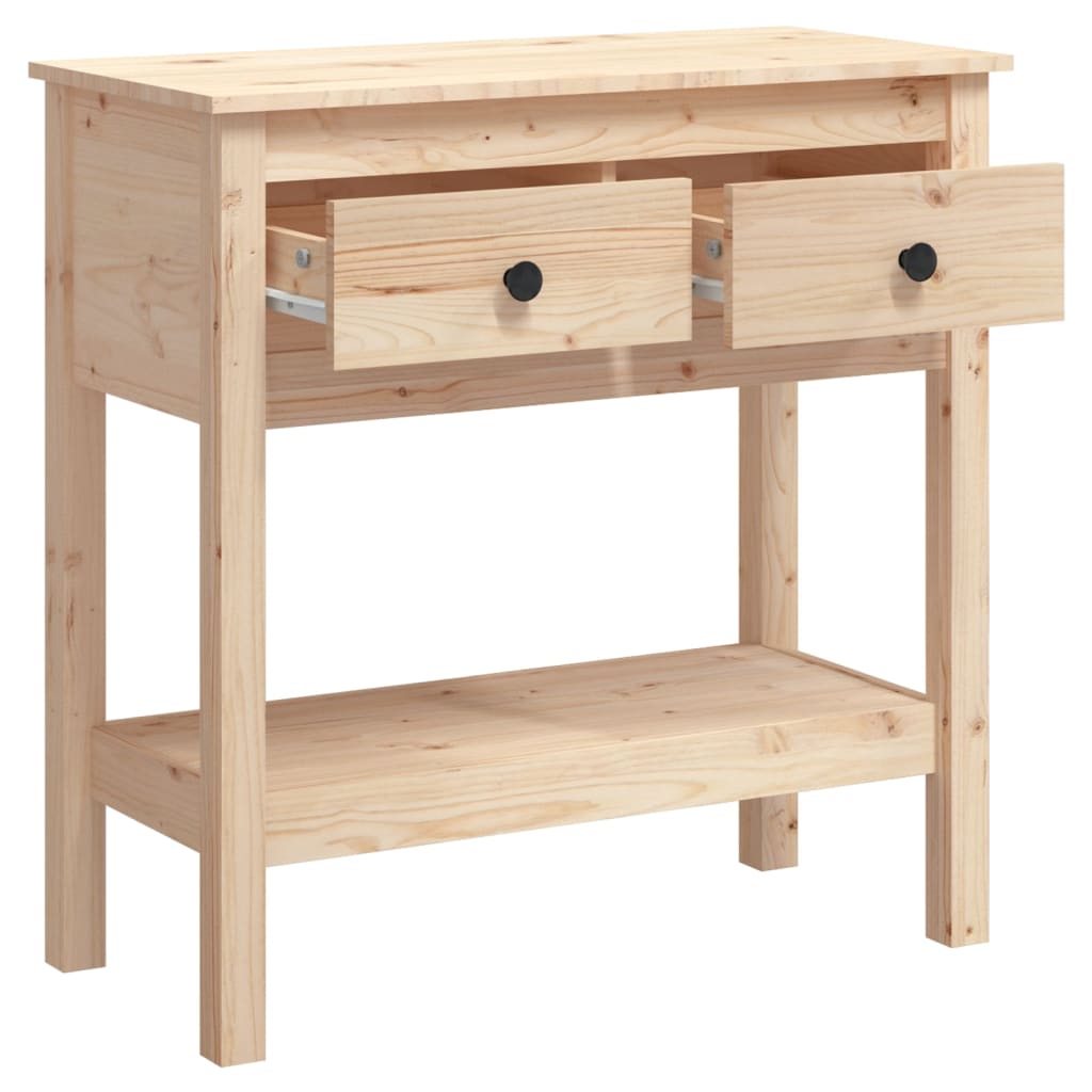 vidaXL Console Table 75x35x75 cm Solid Wood Pine