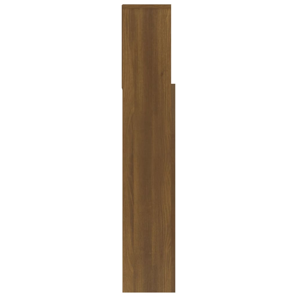 vidaXL Headboard Cabinet Brown Oak 120x19x103.5 cm