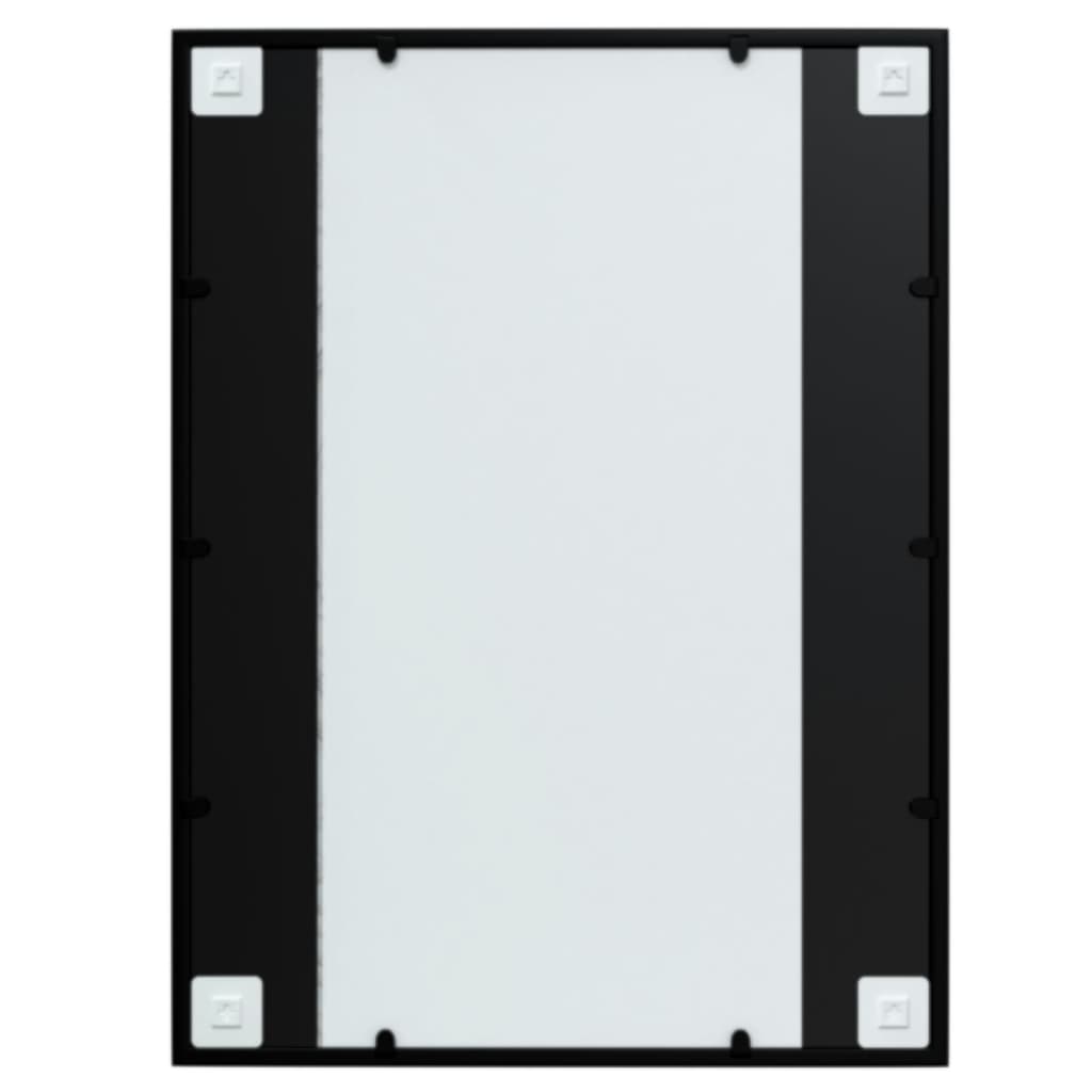 vidaXL Wall Mirror Black 80x60 cm Metal
