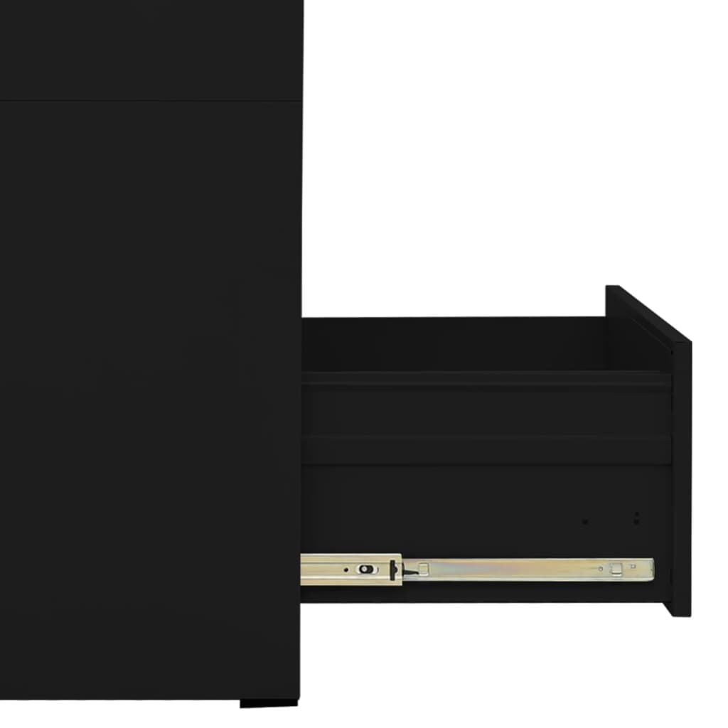 vidaXL Filing Cabinet Black 46x62x72.5 cm Steel