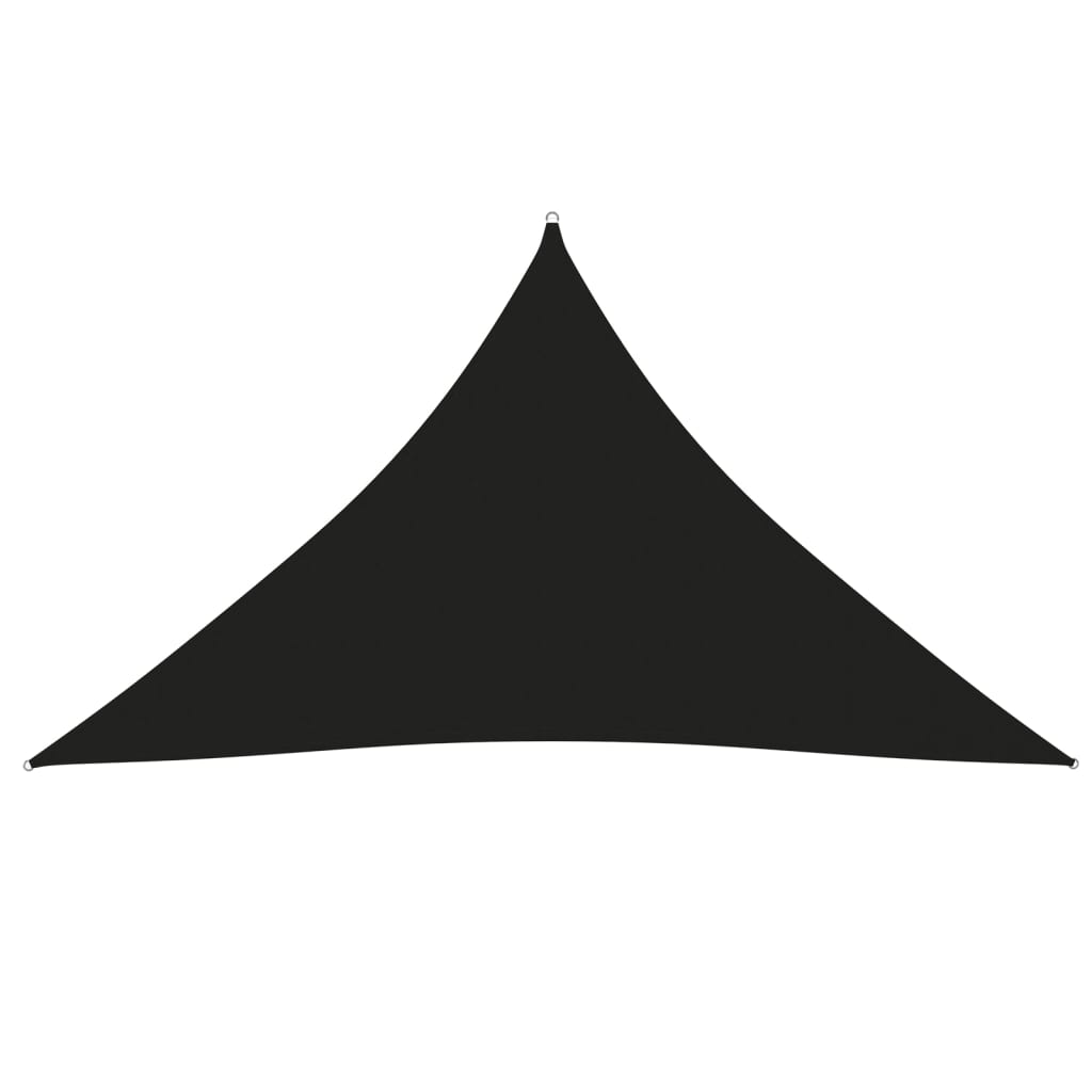 vidaXL Sunshade Sail Oxford Fabric Triangular 3.5x3.5x4.9 m Black