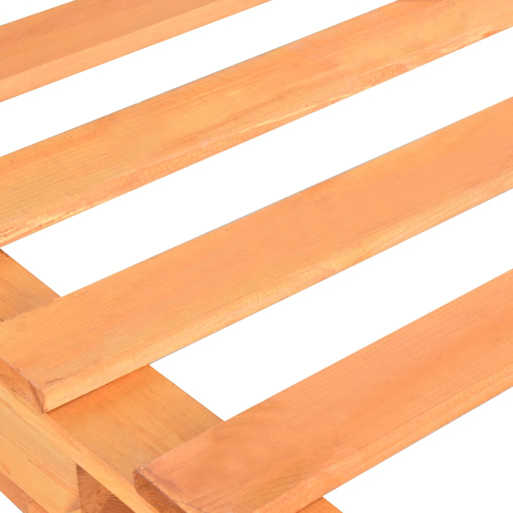 vidaXL Pallet Bed Frame Brown Solid Pine Wood 90x200 cm