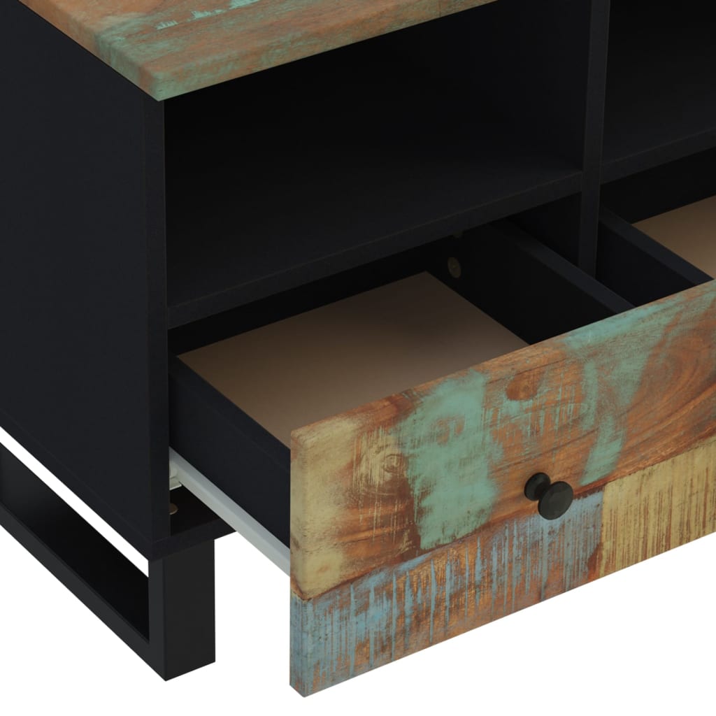 vidaXL TV Cabinet 70x33x46cm Solid Wood Reclaimed