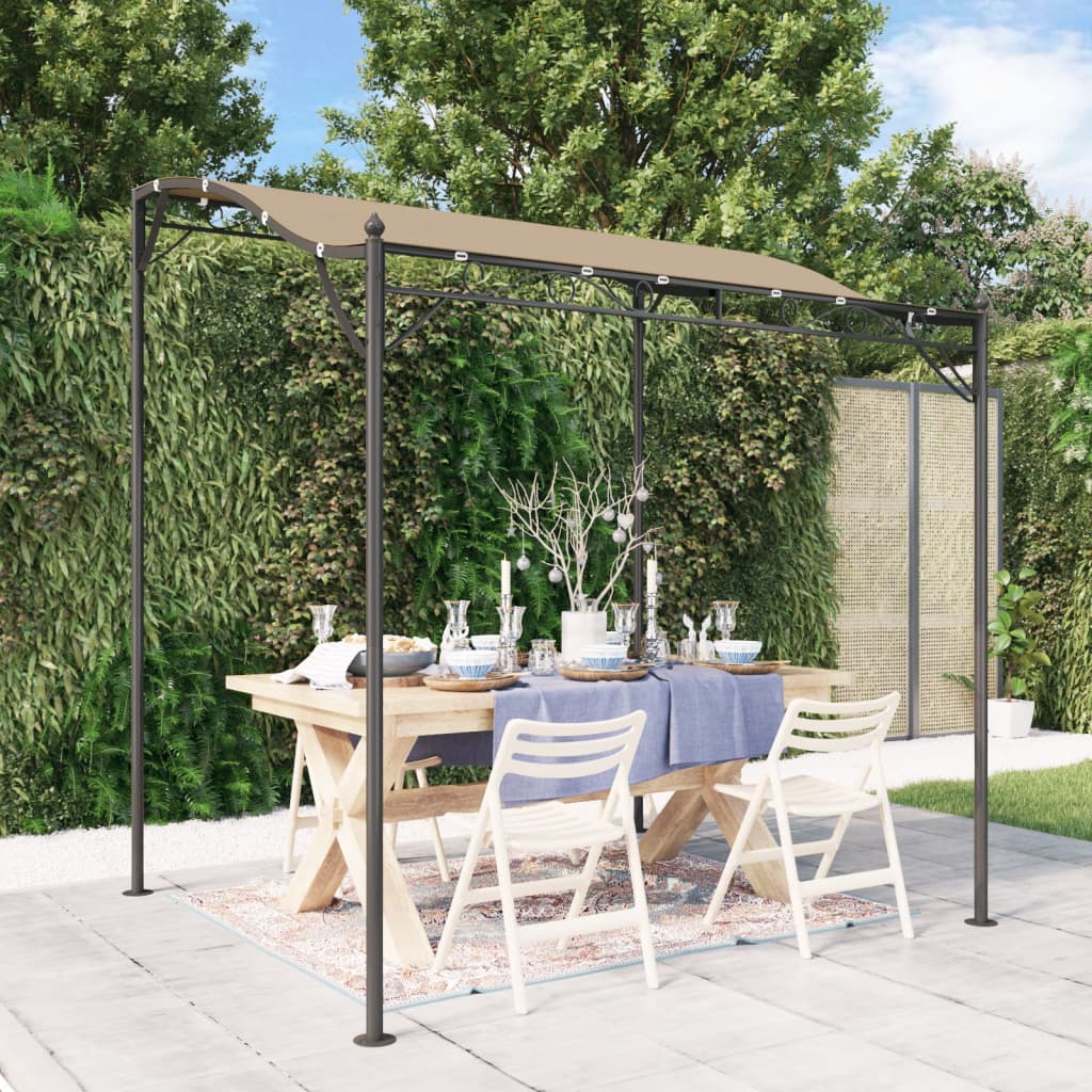 vidaXL Canopy Taupe 2x2.3 m 180 g/m² Fabric and Steel