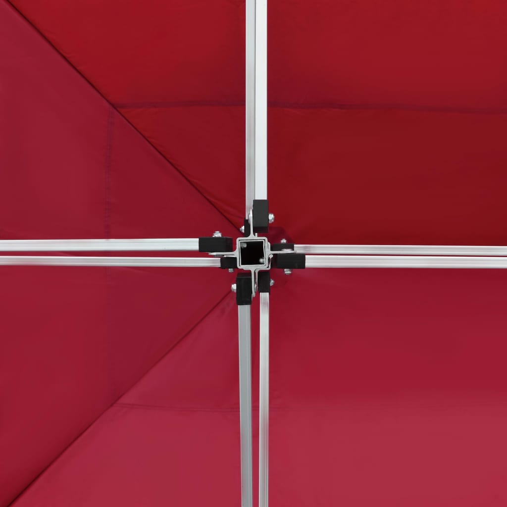 vidaXL Professional Folding Party Tent Aluminium 4.5x3 m Wine Red