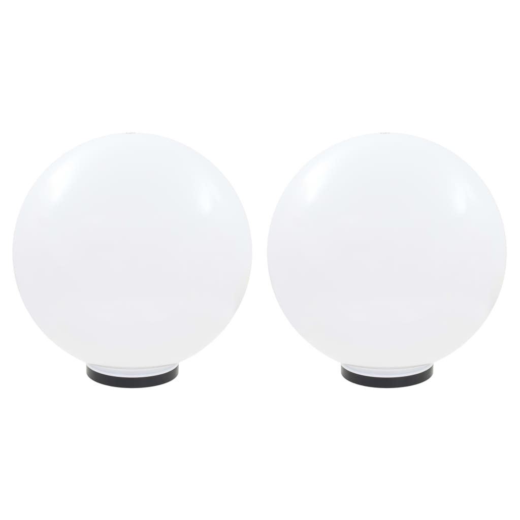 vidaXL LED Bowl Lamps 2 pcs Spherical 50 cm PMMA