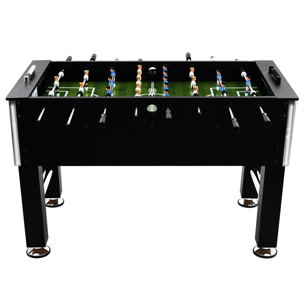 vidaXL Football Table Steel 60 kg 140x74.5x87.5 cm Black
