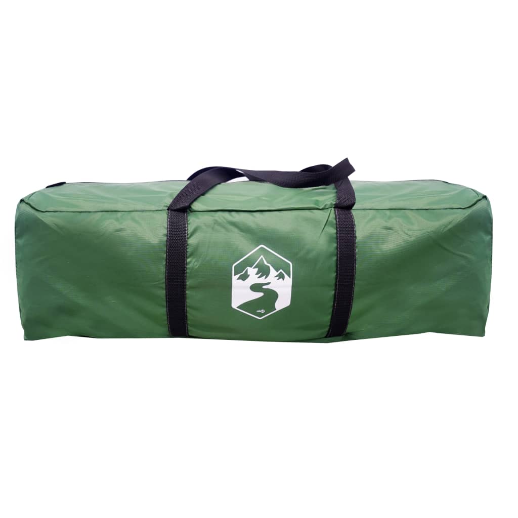 vidaXL Camping Tent Tunnel 4-Person Green Waterproof