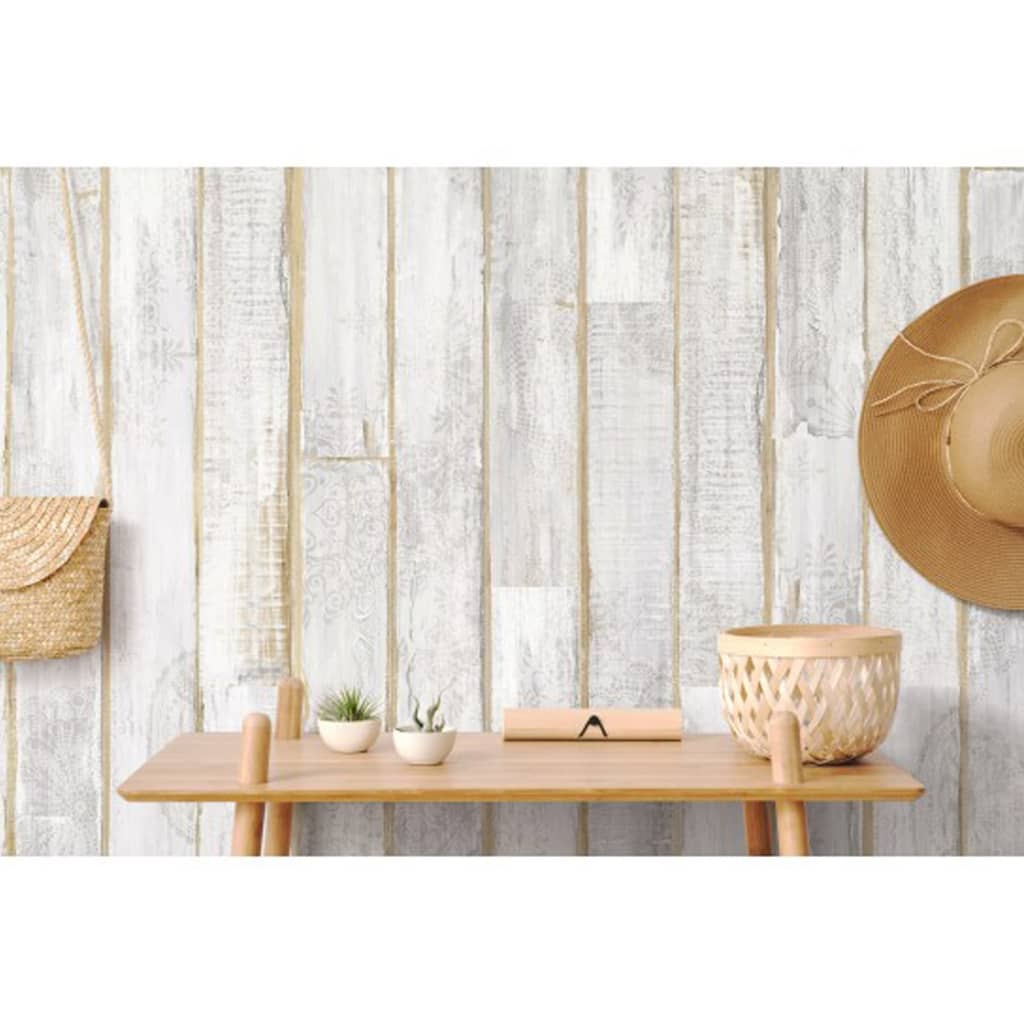 Grosfillex Wallcovering Tile Accent 9 pcs 15.4x120 cm Taiga