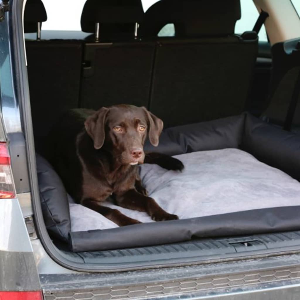Kerbl Dog Car Bed 80x60 cm Grey and Black