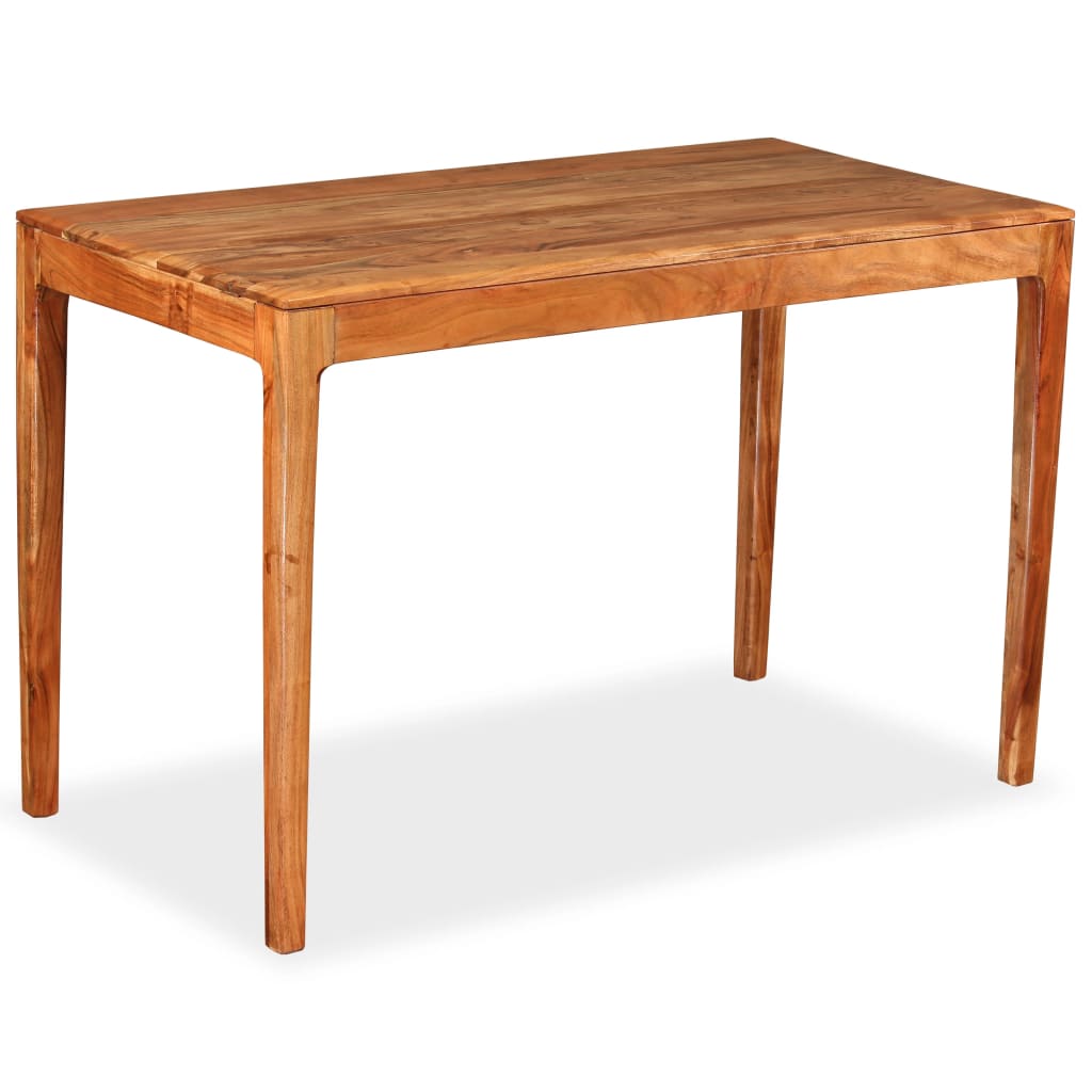 vidaXL Dining Table Solid Wood 118x60x76 cm