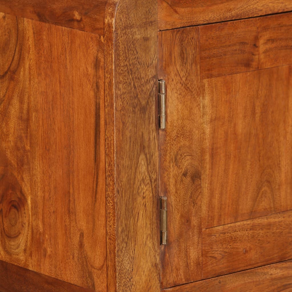 vidaXL Sideboard Solid Wood with Honey Finish 120x30x75 cm