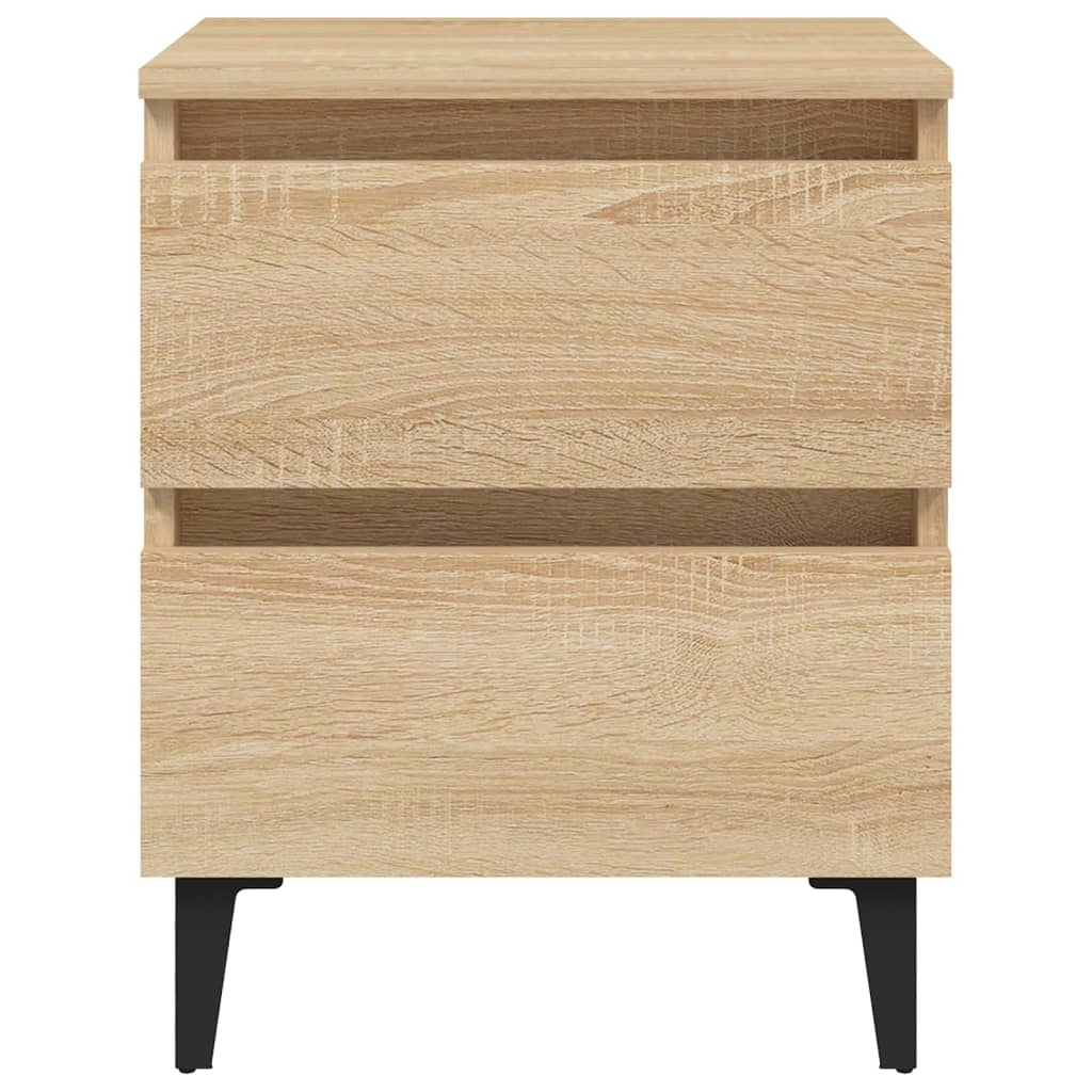vidaXL Bed Cabinet Sonoma Oak 40x35x50 cm Engineered Wood