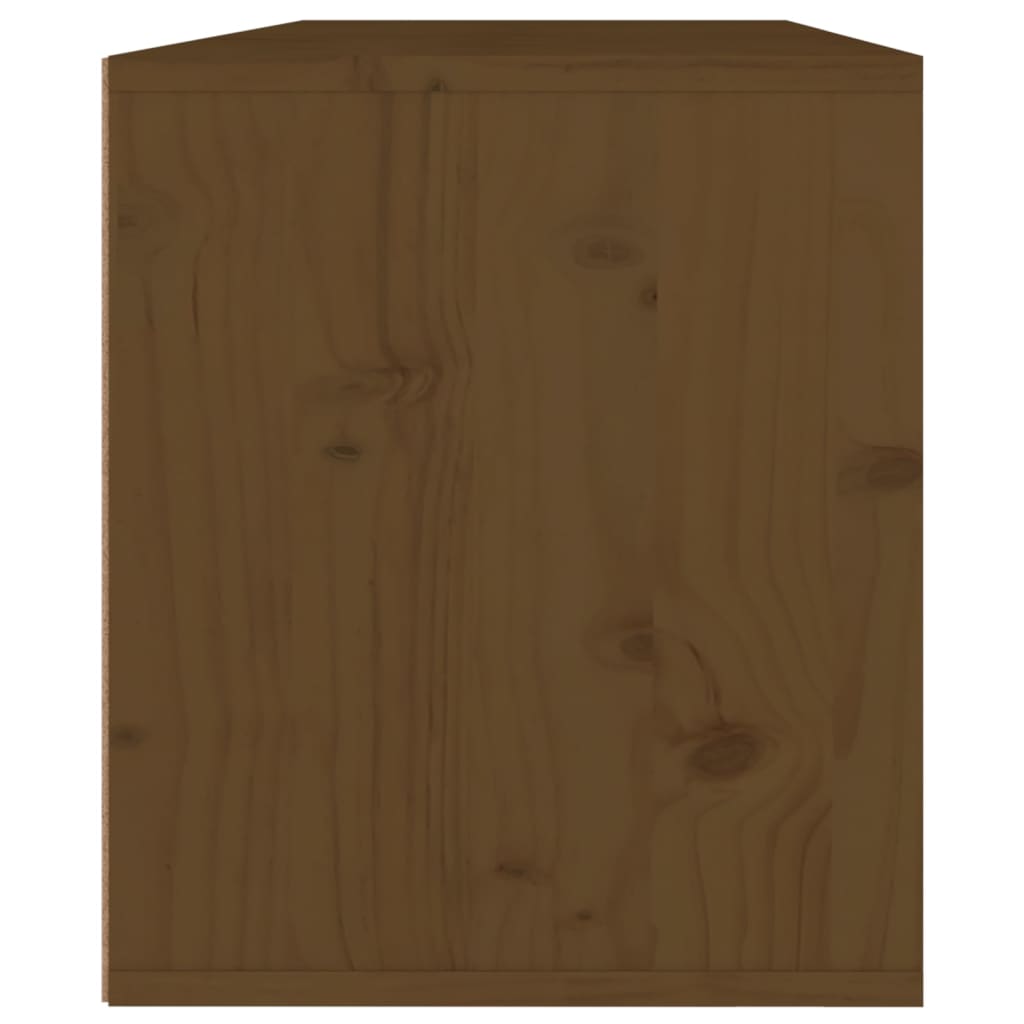 vidaXL Wall Cabinets 2 pcs Honey Brown 45x30x35 cm Solid Pinewood