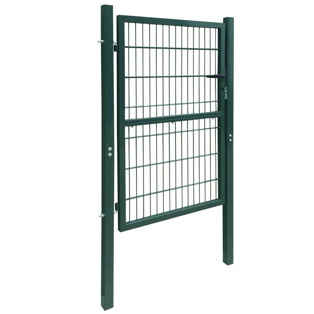 vidaXL 2D Fence Gate (Single) Green 106 x 210 cm