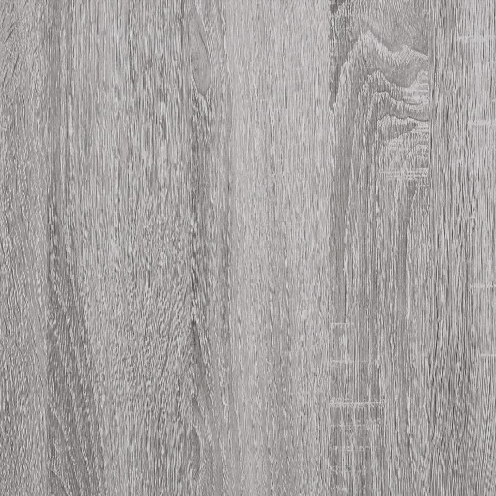 vidaXL 3-Tier Wall Shelf Grey Sonoma 30x25x100 cm Engineered Wood