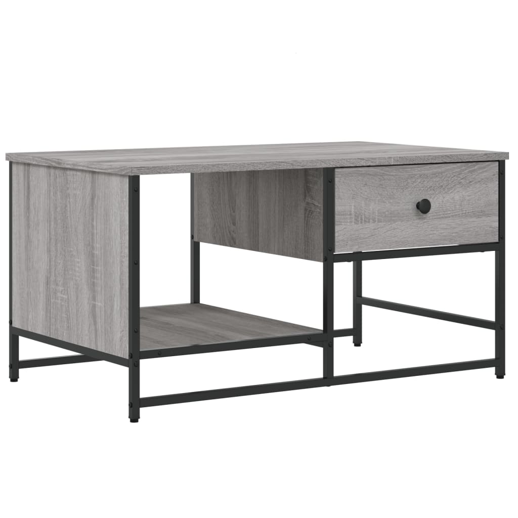 vidaXL Coffee Table Grey Sonoma 85.5x51x45 cm Engineered Wood