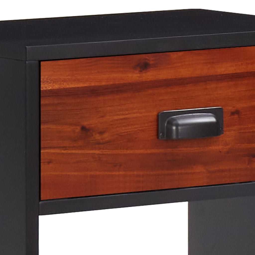 vidaXL Solid Acacia Wood Bedside Cabinet 40x30x57 cm
