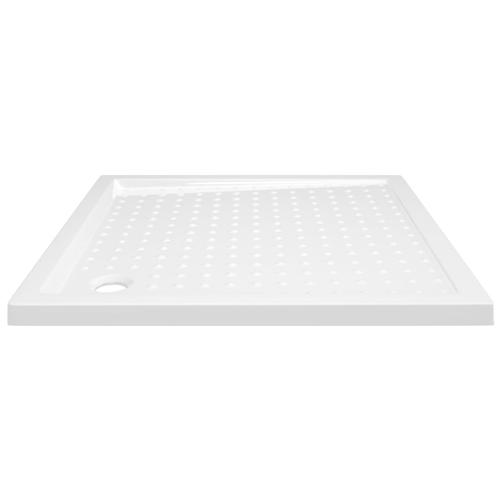 vidaXL Shower Base Tray with Dots White 80x80x4 cm ABS