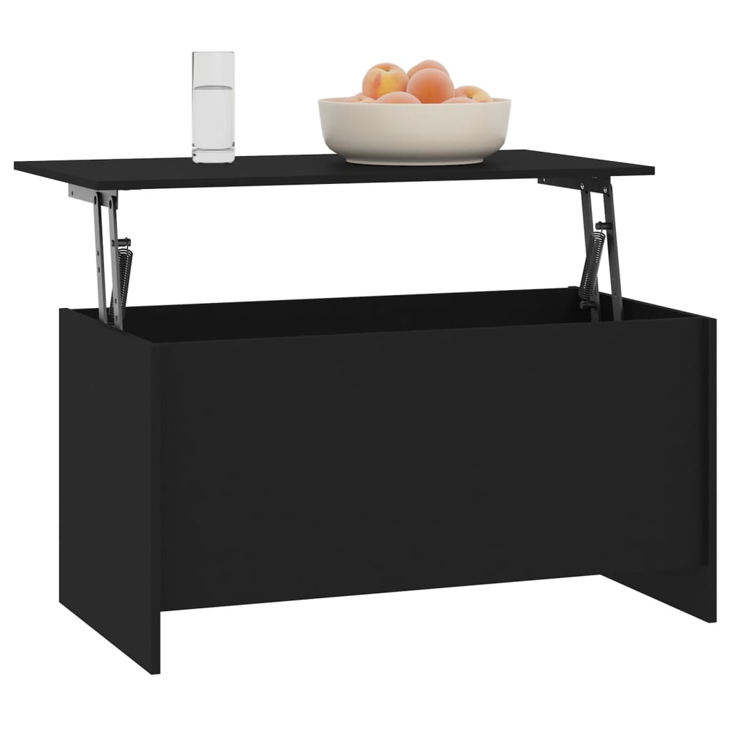 vidaXL Coffee Table Black 102x55.5x52.5 cm Engineered Wood