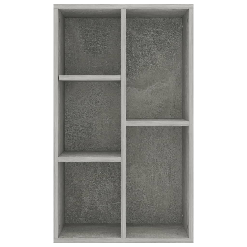 vidaXL Book Cabinet/Sideboard Concrete Grey 50x25x80 cm Engineered Wood