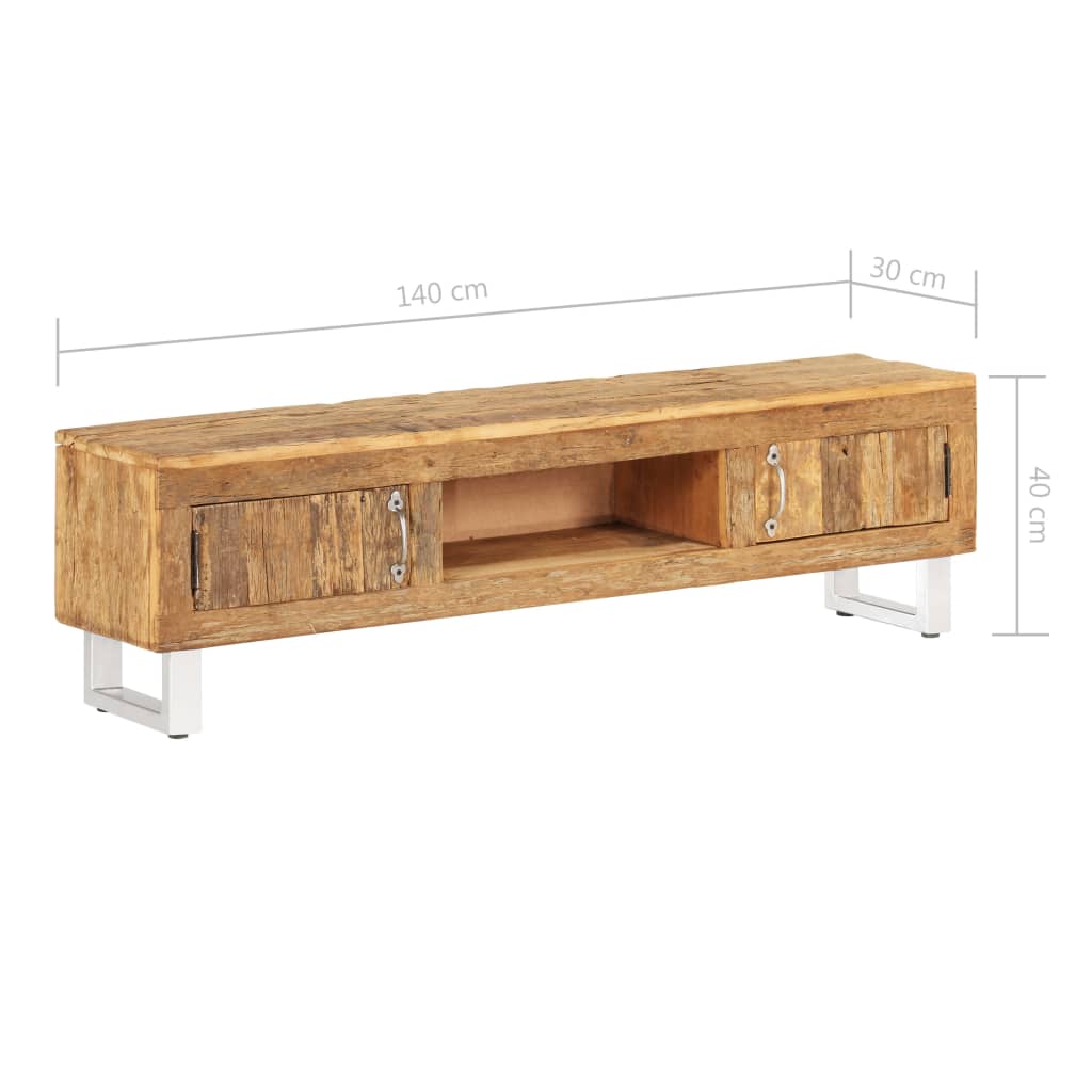 vidaXL TV Stand Solid Reclaimed Wood 140x30x40 cm