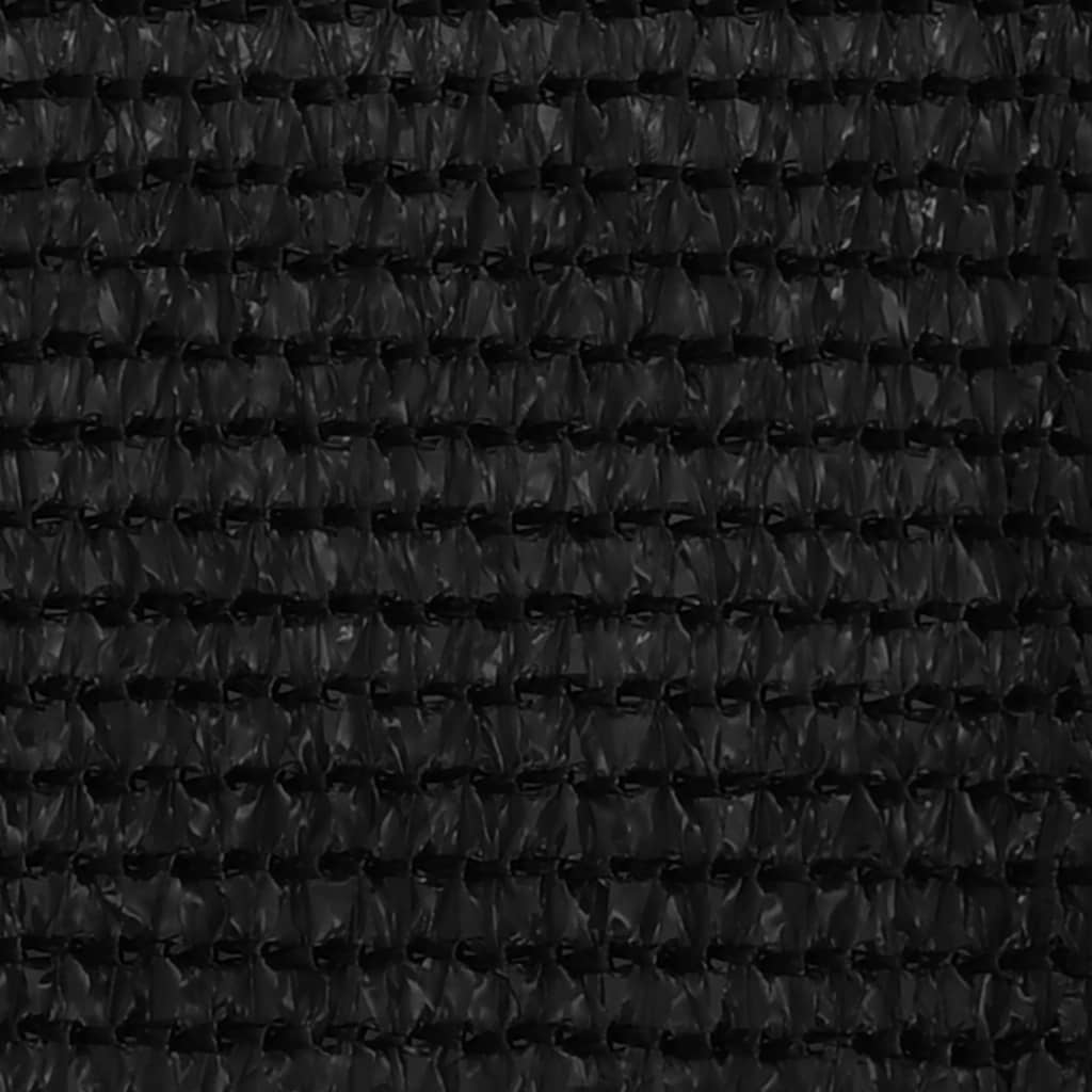 vidaXL Balcony Screen Black 120x500 cm HDPE