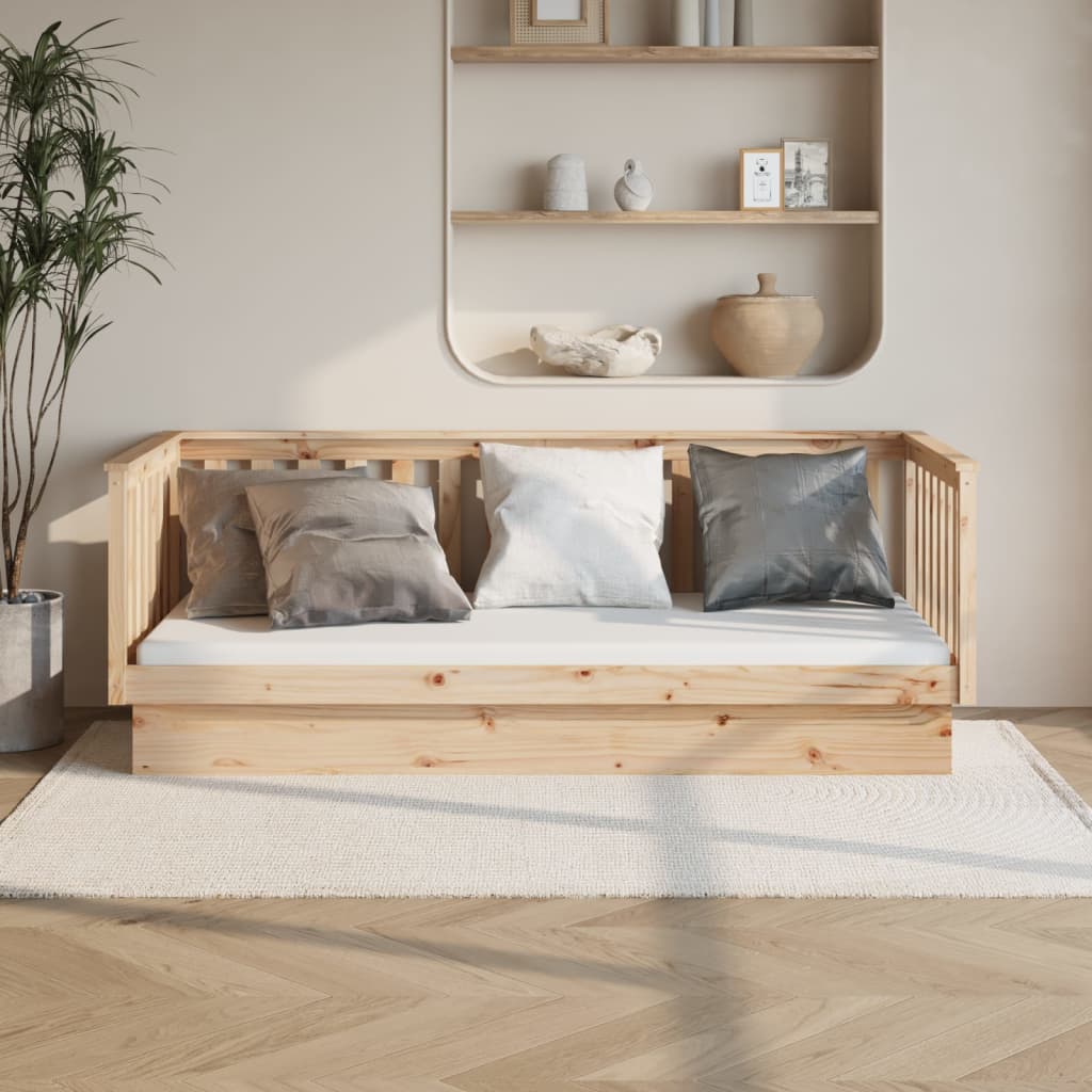 vidaXL Day Bed 90x200 cm Solid Wood Pine