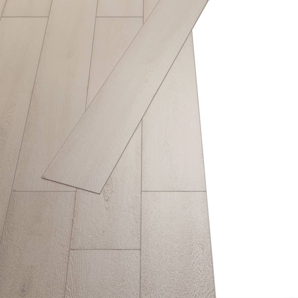 vidaXL Self-adhesive PVC Flooring Planks 5.21 m? 2 mm Oak Classic White