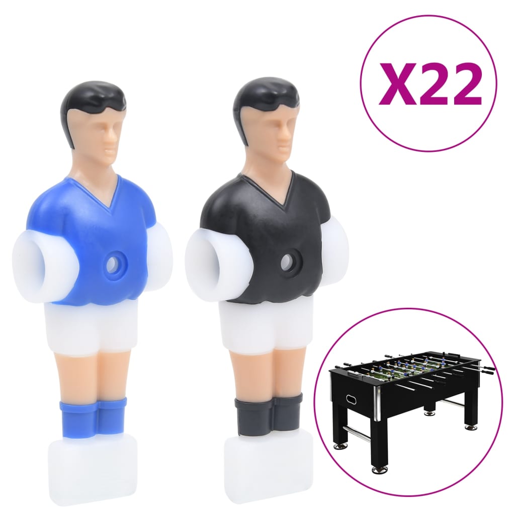 vidaXL Football Table Players for 12.7 mm Rod 22 pcs
