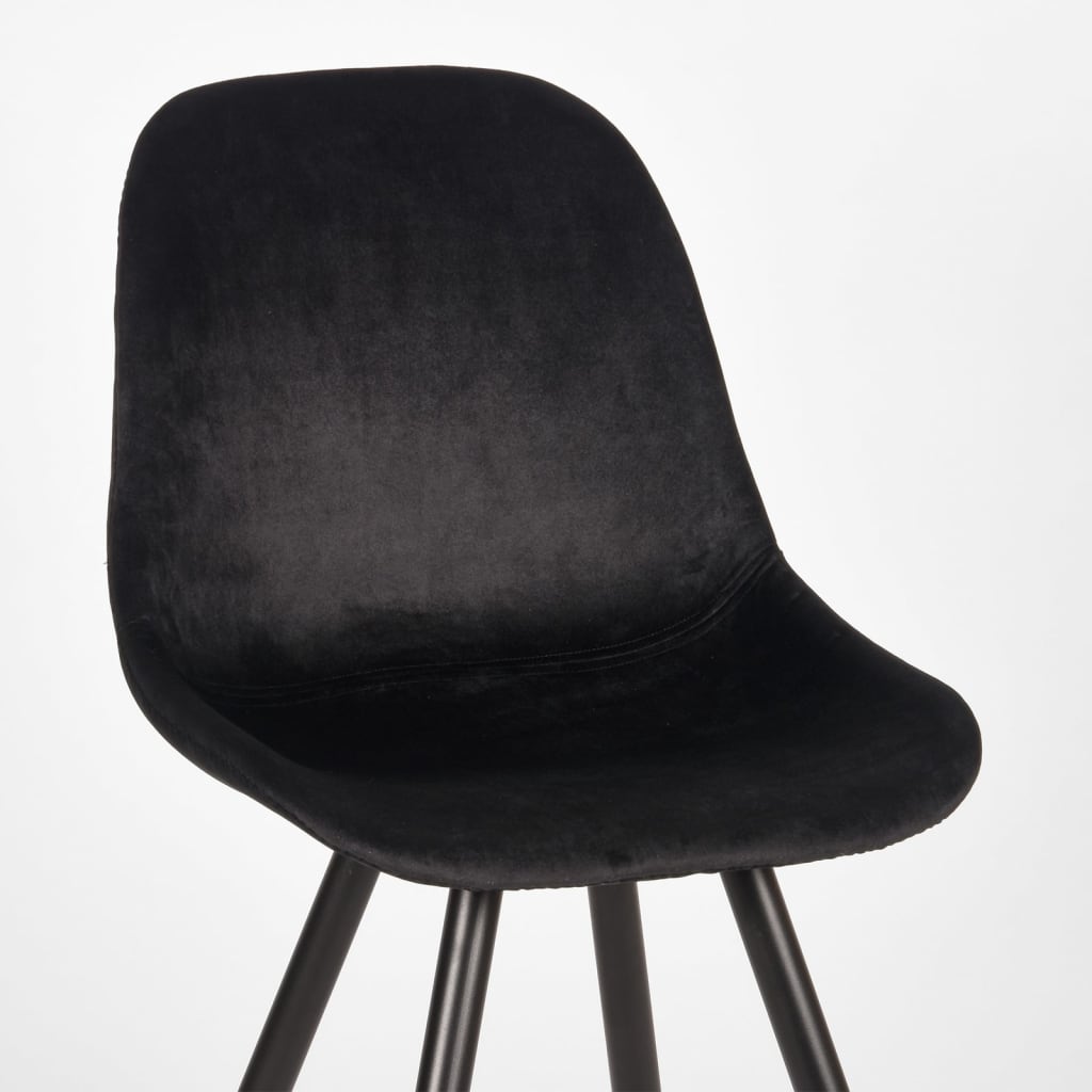 LABEL51 Dining Chairs 2 pcs Capri 46x56x88 cm Black