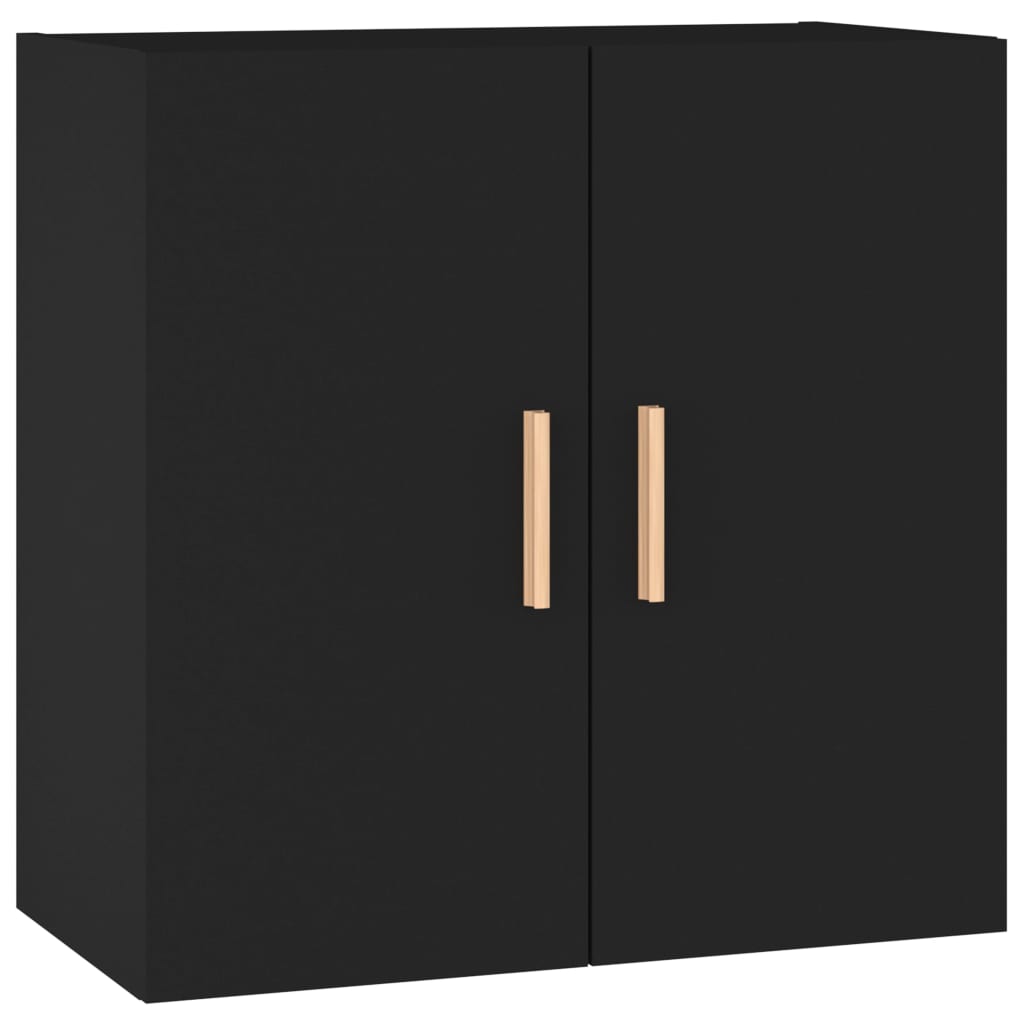 vidaXL Wall Cabinet Black 60x30x60 cm Engineered Wood