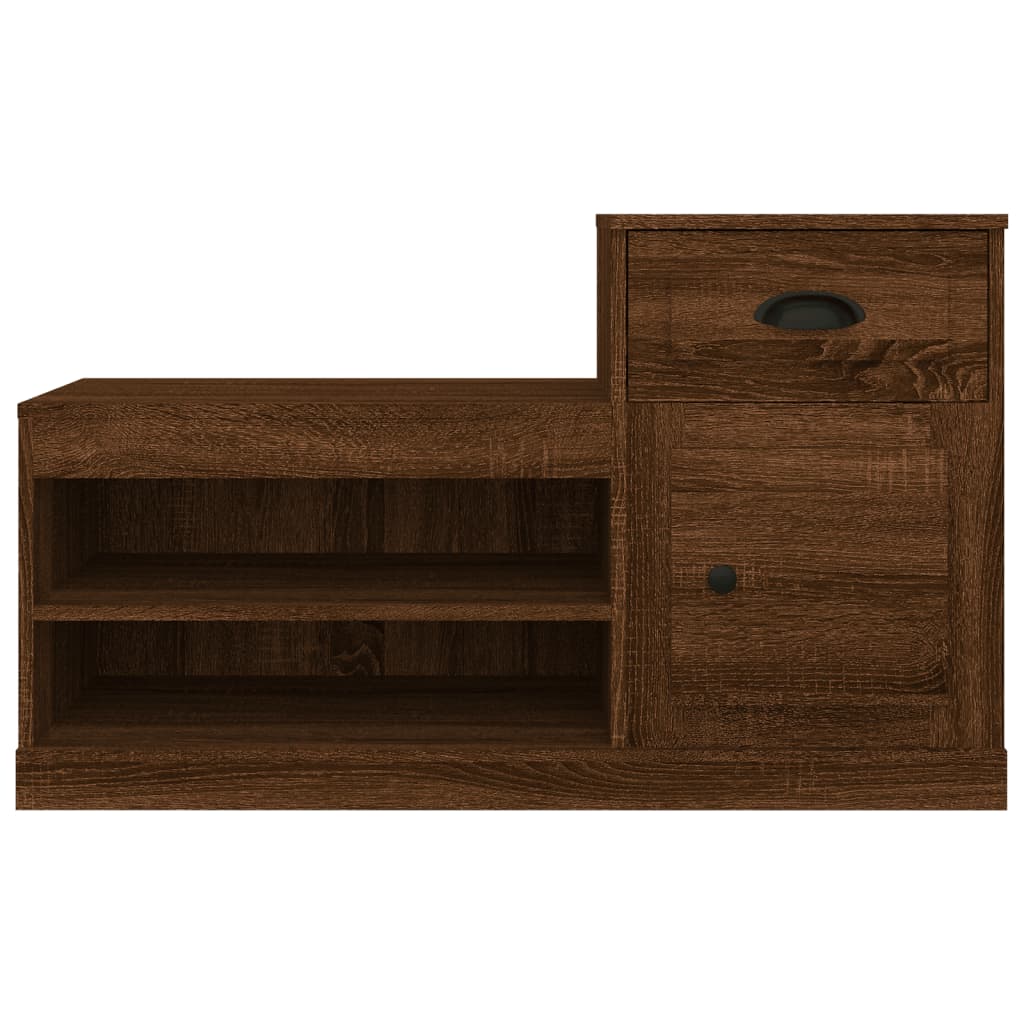 vidaXL Shoe Cabinet Brown Oak 100x42x60 cm Engineered Wood