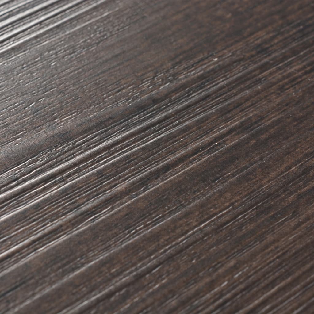 vidaXL Self-adhesive PVC Flooring Planks 2.51 m² 2 mm Dark Brown