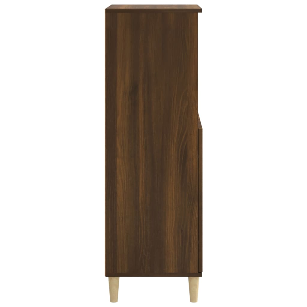 vidaXL Highboard Brown Oak 60x36x110 cm Engineered Wood