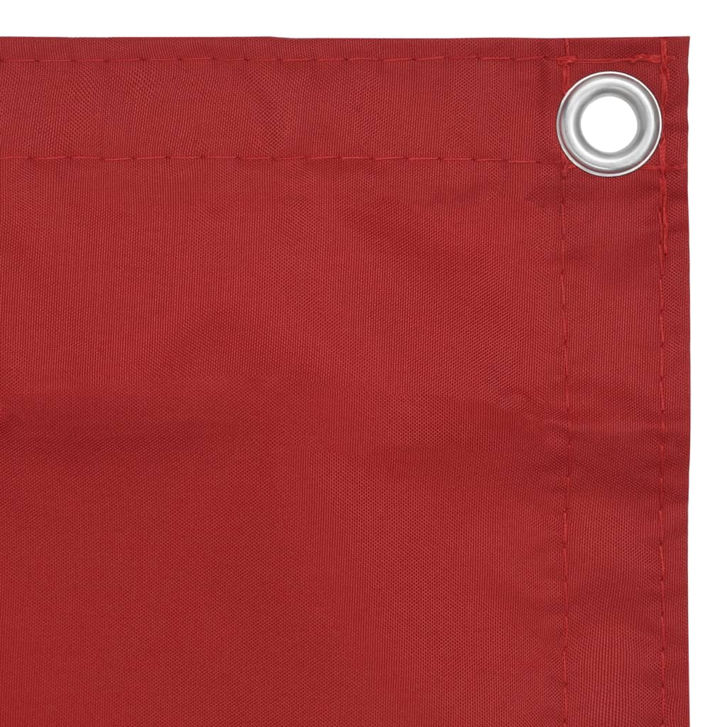 vidaXL Balcony Screen Red 120x600 cm Oxford Fabric