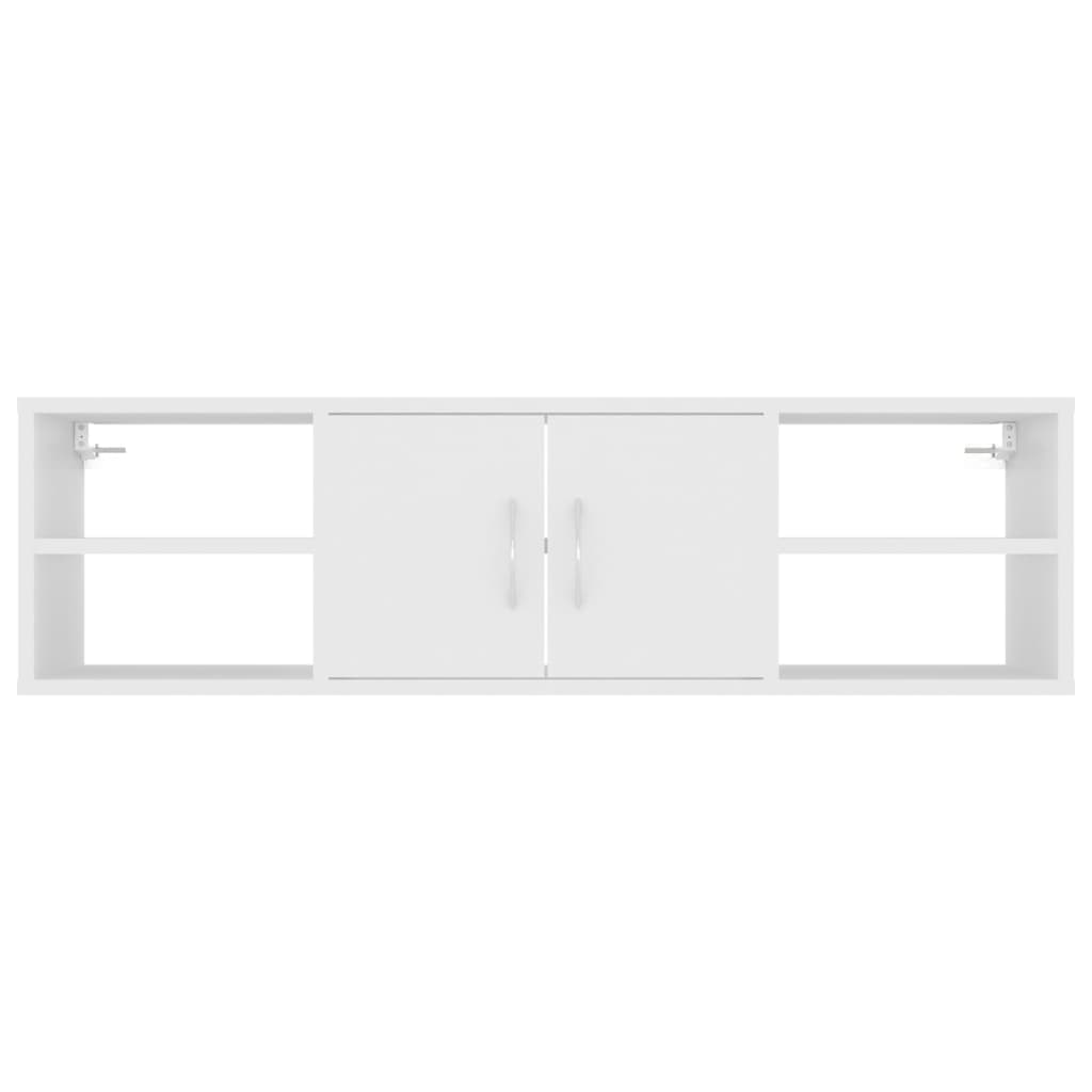 vidaXL Wall Shelf White 102x30x29 cm Engineered Wood