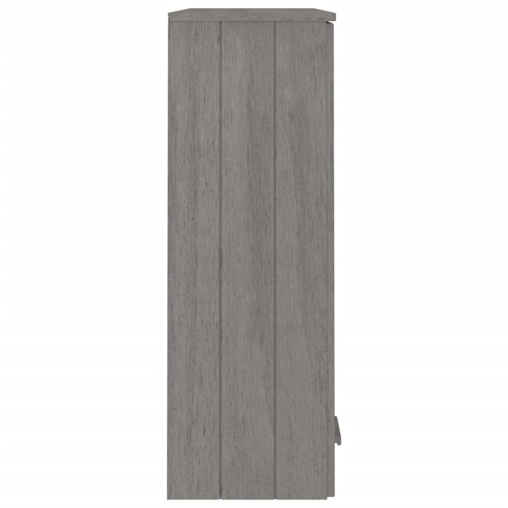 vidaXL Top for Highboard HAMAR Light Grey 85x35x100cm Solid Wood Pine
