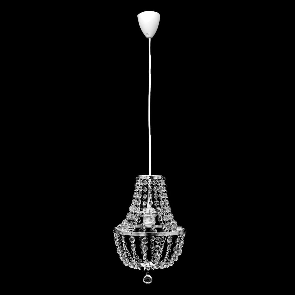 Pendant Ceiling Lamp Chandelier Crystal Design Chrome