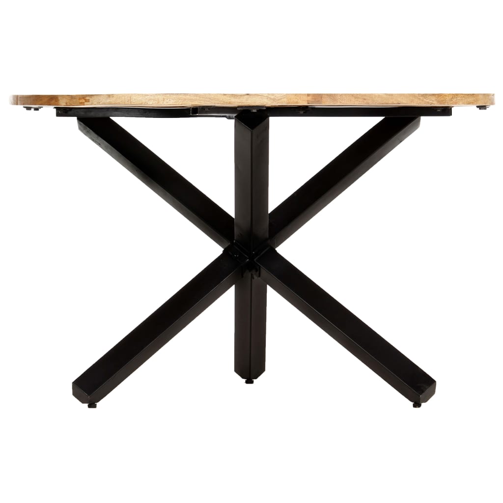 vidaXL Dining Table Round 120x76 cm Solid Mango Wood