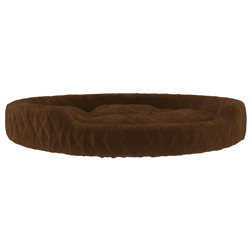 vidaXL Dog Bed Brown 70x55x23 cm Plush