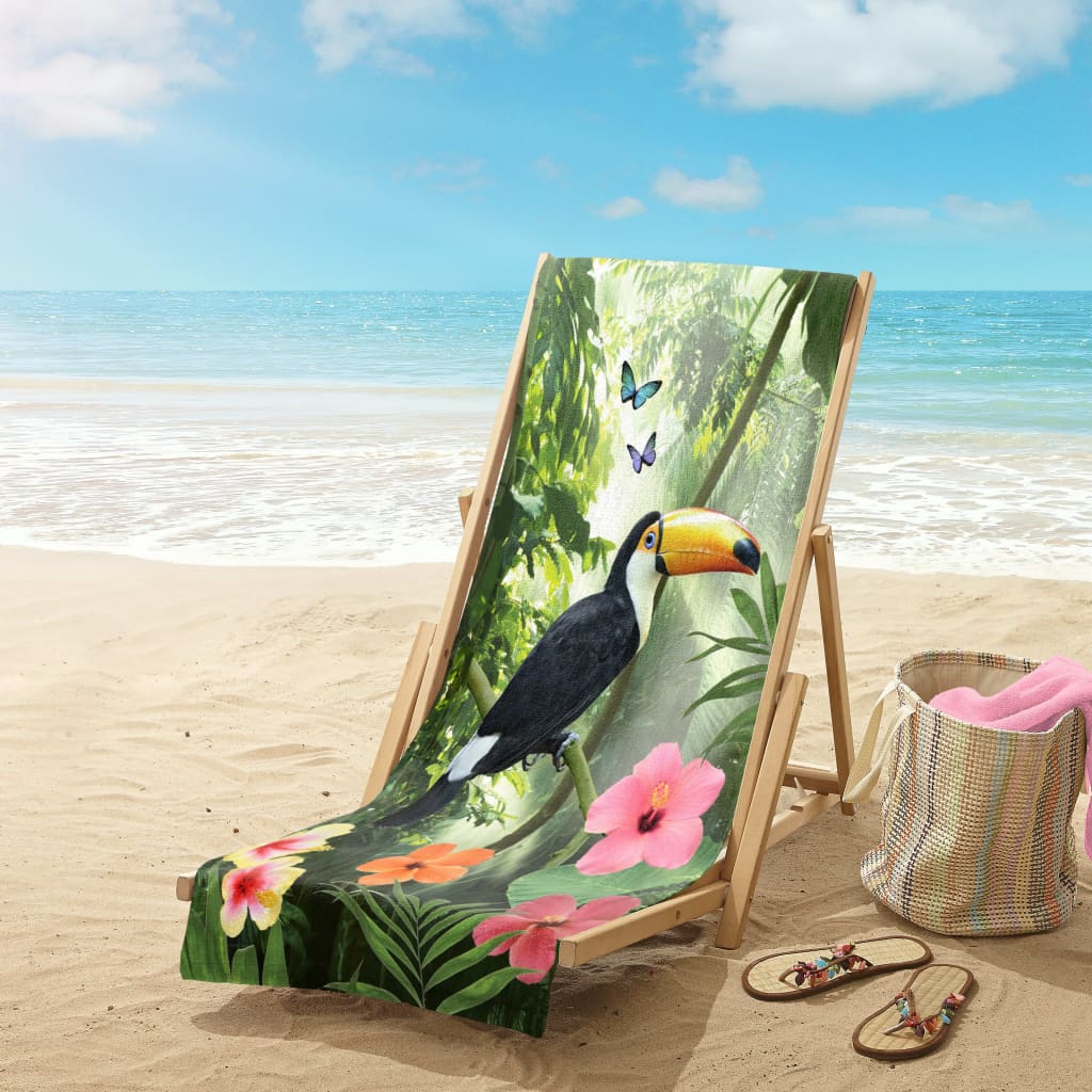 Good Morning Beach Towel RAINFOREST 100x180cm Green