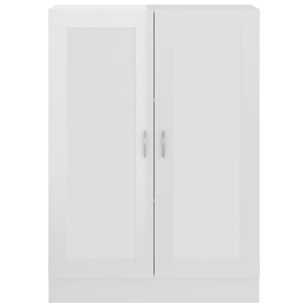 vidaXL Book Cabinet High Gloss White 82.5x30.5x115 cm Engineered Wood