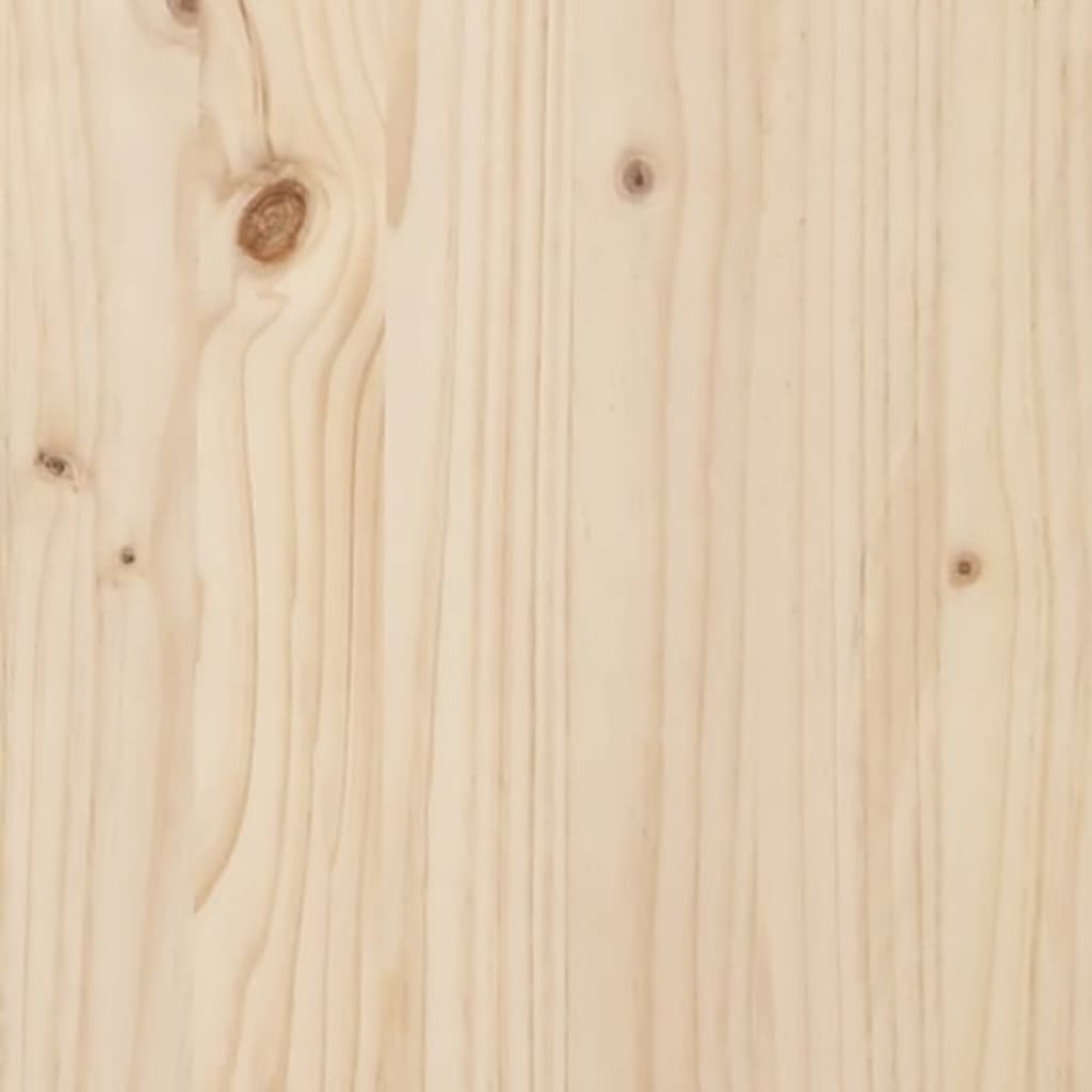 vidaXL Wine Cabinet White 62x25x62 cm Solid Wood Pine