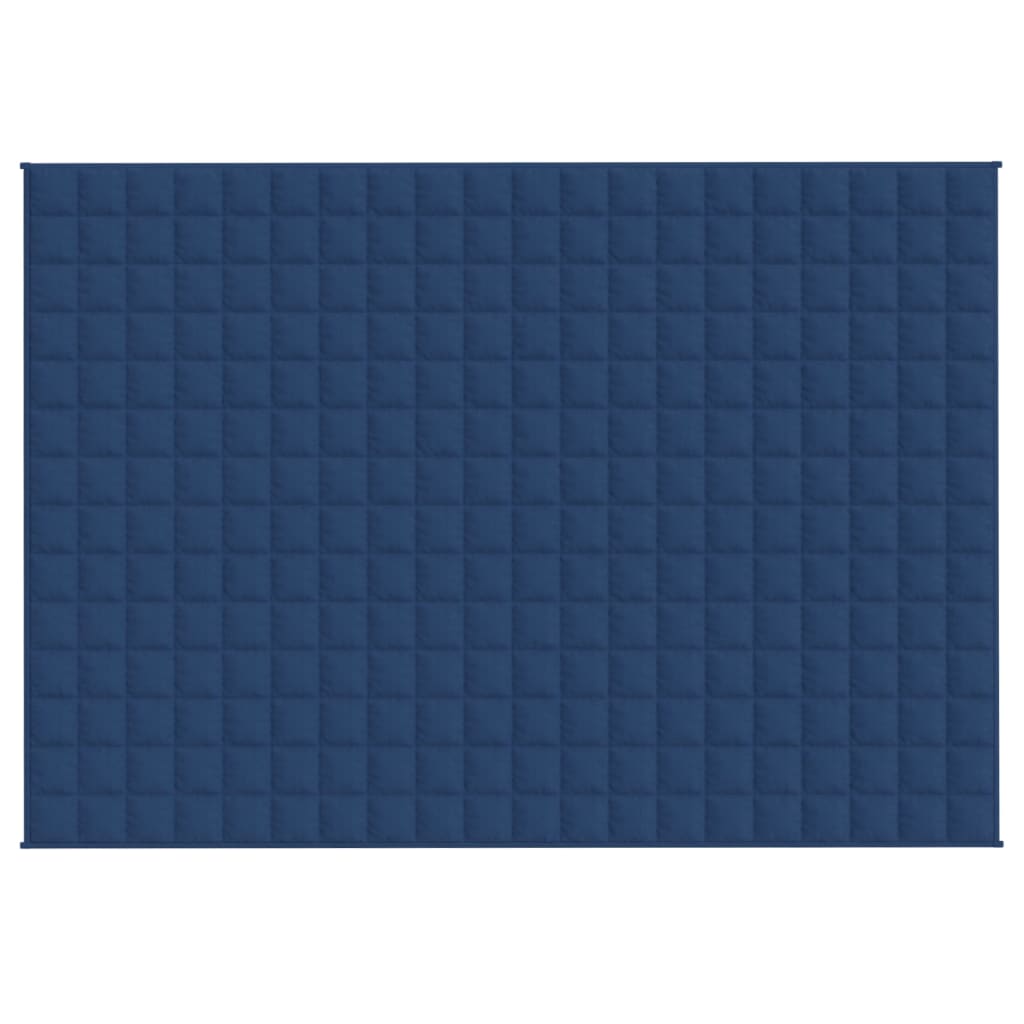 vidaXL Weighted Blanket Blue 140x200 cm Single 10 kg Fabric