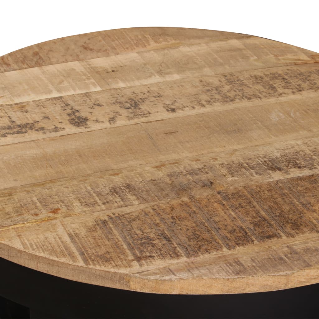 vidaXL Coffee Table Solid Rough Mango Wood 60x40 cm