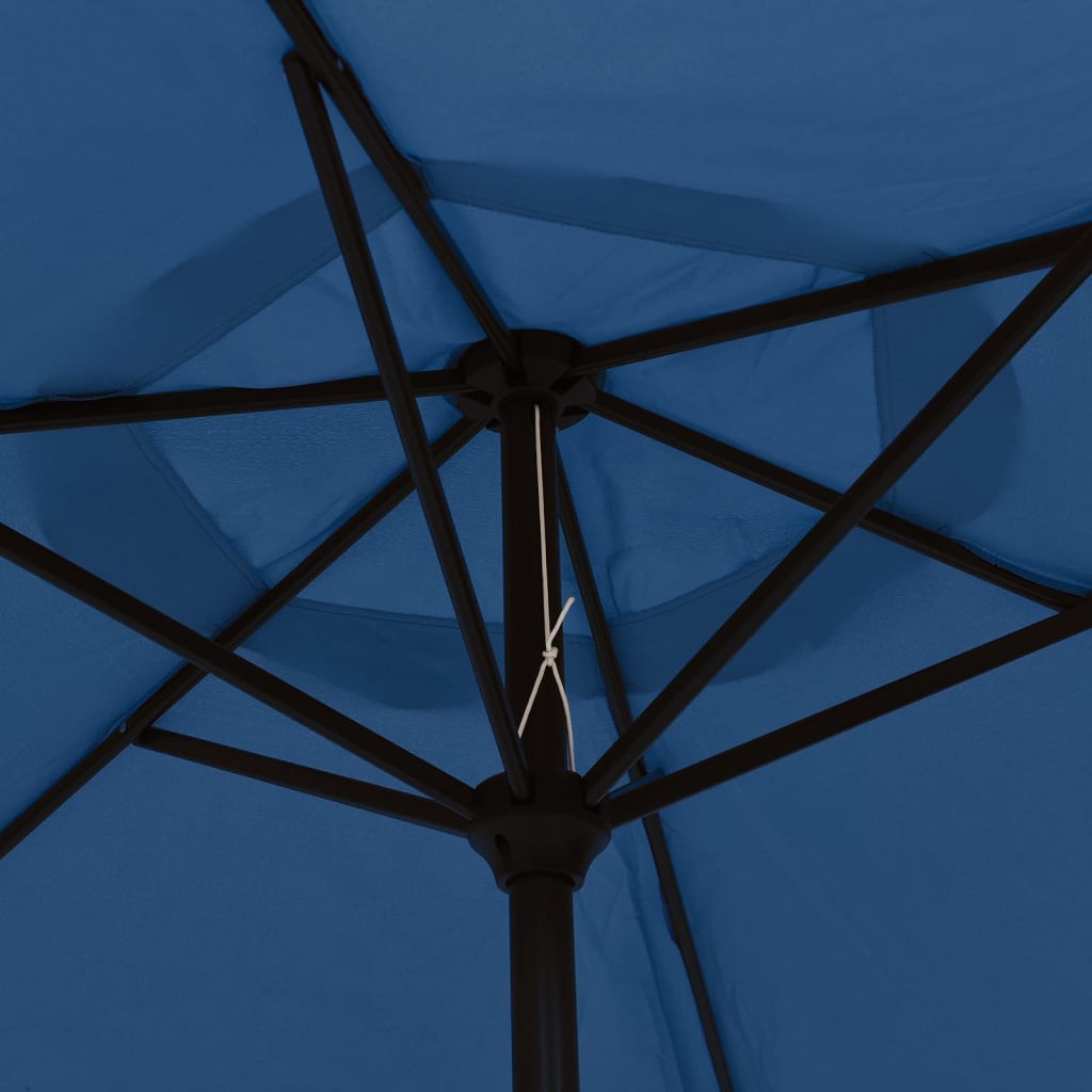 vidaXL Outdoor Parasol with Metal Pole 300 cm Azure